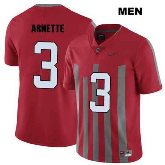 Damon Arnette Ohio State Buckeyes Authentic Elite Mens  3 Nike Stitched Red College Football Jersey Jersey